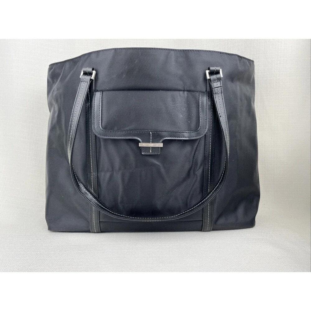 Samsonite Laptop Bag Padded Tote Purse Carry-On Black Top Handles- Read